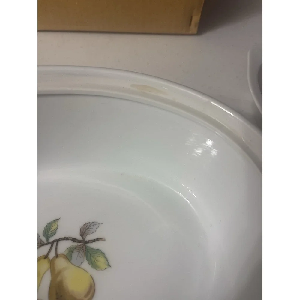 Vintage Andrea by Sadek Fruit Ceramic Casserole & Oval Serving Dish Set - Japan